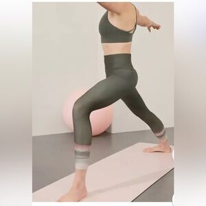 Athleta Elation Ultra High Rise 7/8 Legging Green Abstract NWT